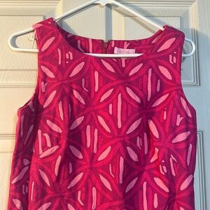 Lilly Pulitzer Shift Dress hot pink geometric